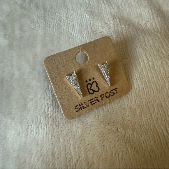 Silver Minimalist Earrings - Picture 3 of 4